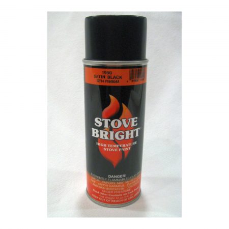 Satin Black Stove Paint 1990 by Stove Bright