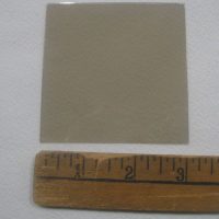 3" X 3" Clear Mica Usually used on the doors of Antique wood or coal stoves