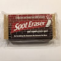 Soot Eraser Sponge. Cleans soot and smoke from brick and walls.