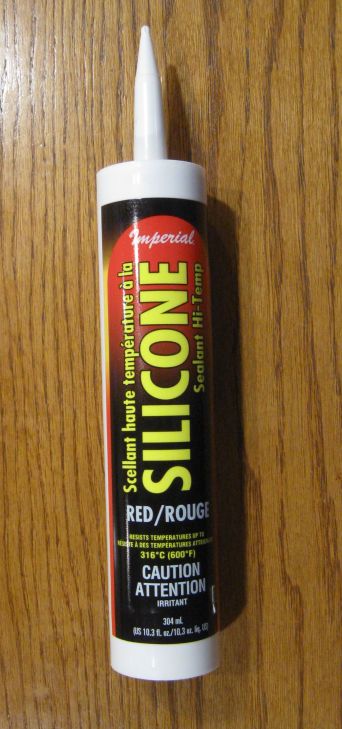 Hi Temp Red Silicone 10.3 oz. caulk tube