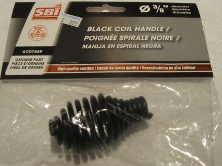 3/8" Black Coil Spring Handle