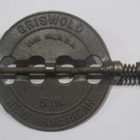 5" Cast Stove Damper antique Griswold