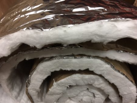 1/2" X 24" foil back insulation