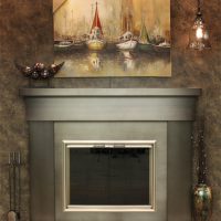 Steel Surround Mantel by Stoll Fireplaces