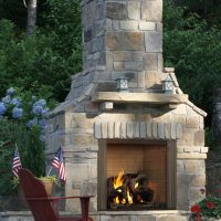Heat & Glo Castlewood Outdoor Wood Fireplace