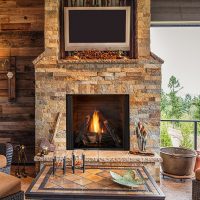Heat & Glo Courtyard Outdoor Wood Fireplace